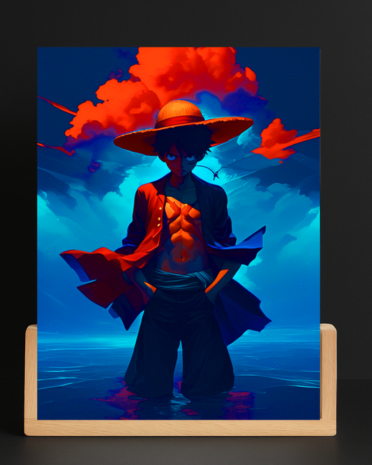 One Piece Luffy Acrylic LED Nightlight-Anime Desk Decor