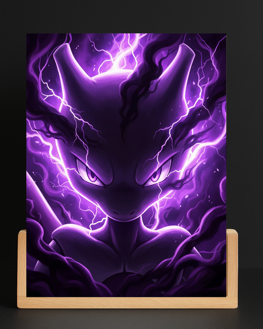 Pokemon Mewtoo aura Acrylic LED Nightlight-Gaming Desk Decor