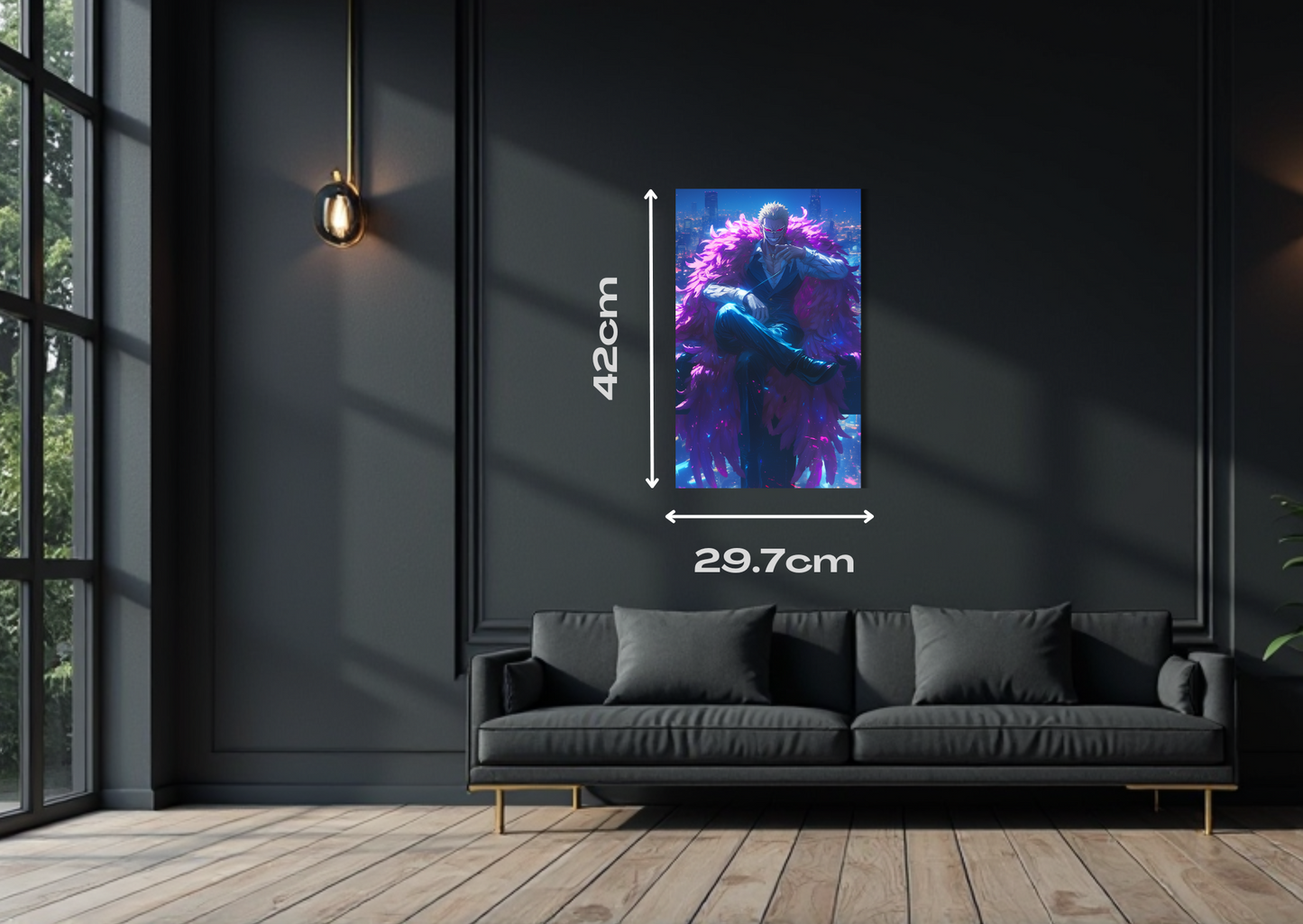Doflamingo city Metal Poster