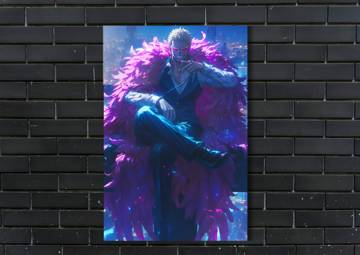 Doflamingo city Metal Poster
