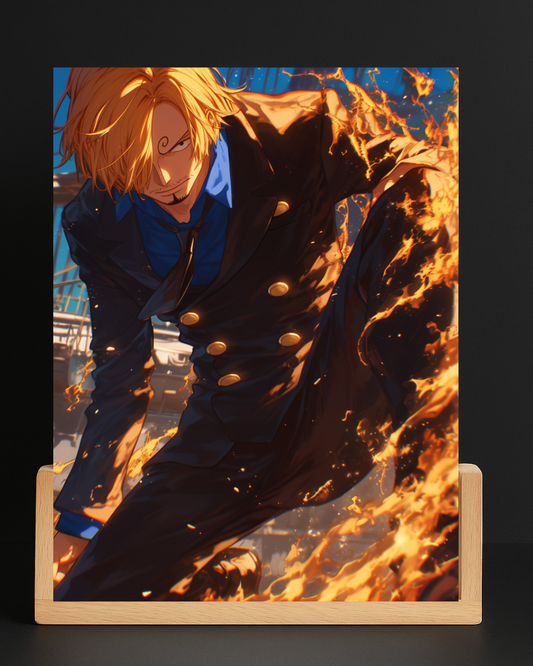 One Piece Sanji Acrylic LED Nightlight-Anime Desk Decor