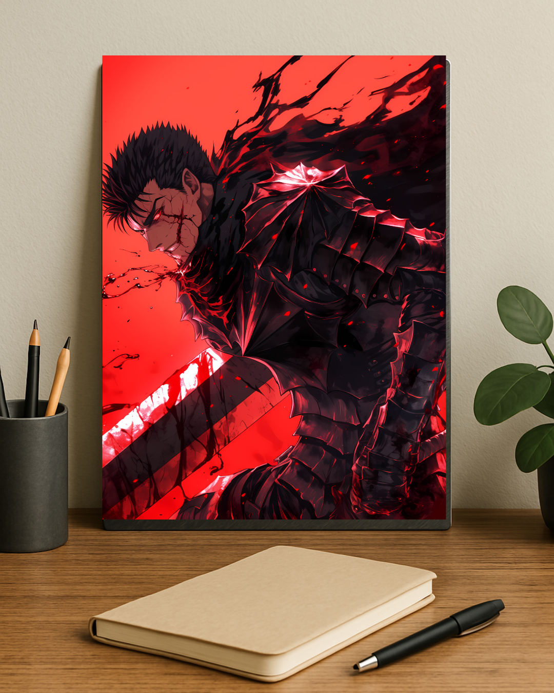 Beserk GUTS Metal Poster