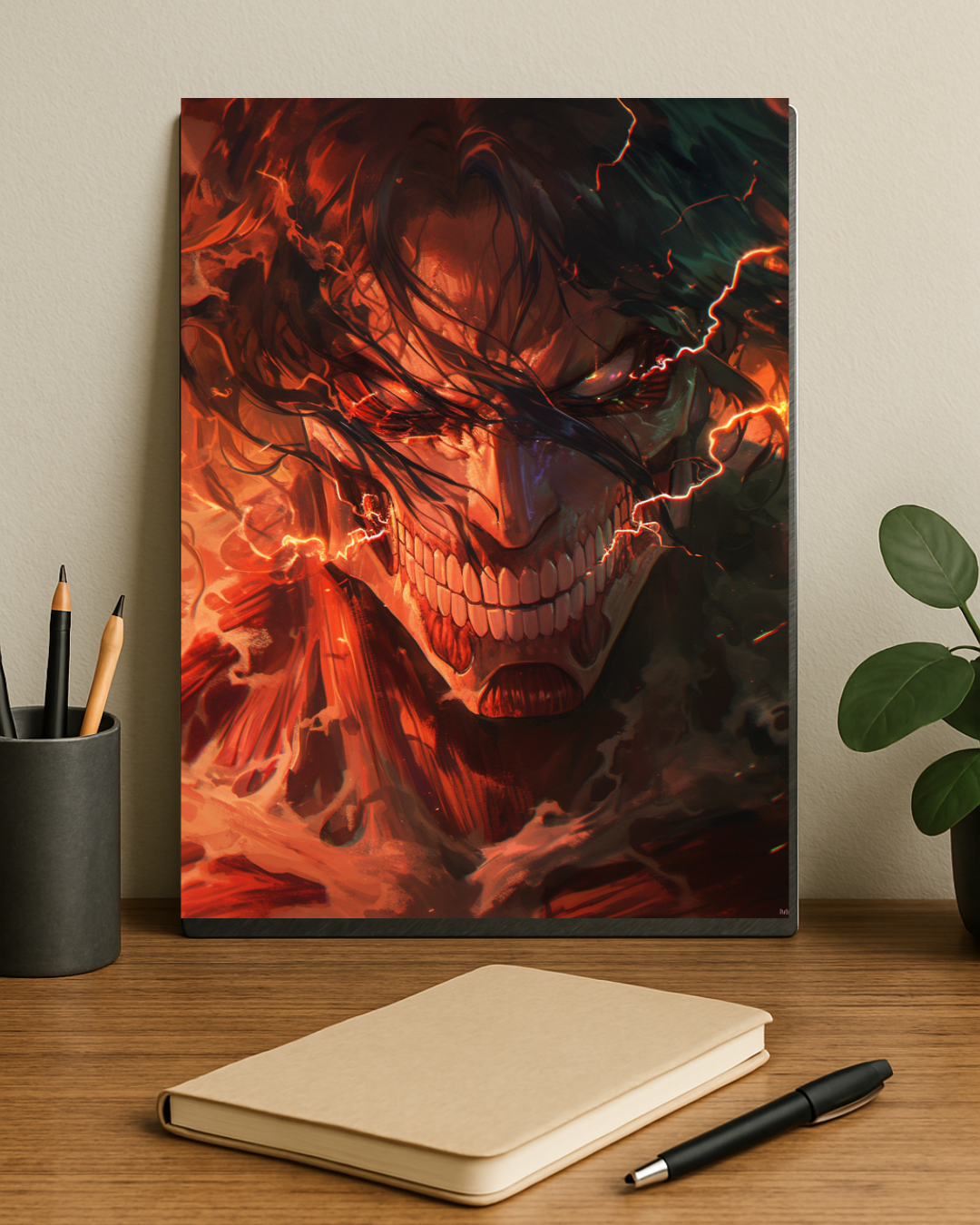 Eren Titan Metal Poster