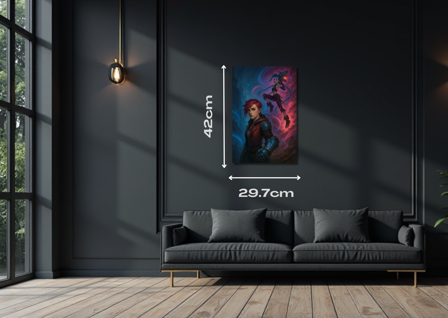 Vi and jinx Metal Poster