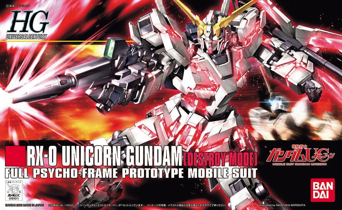 HGUC RX-0 Unicorn Gundam Destroy Mode