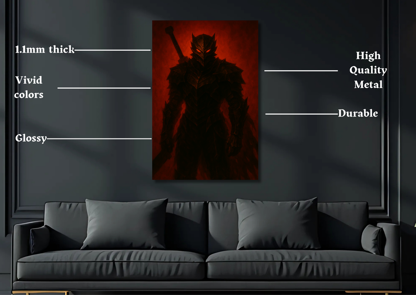 Berserker armor Metal Poster