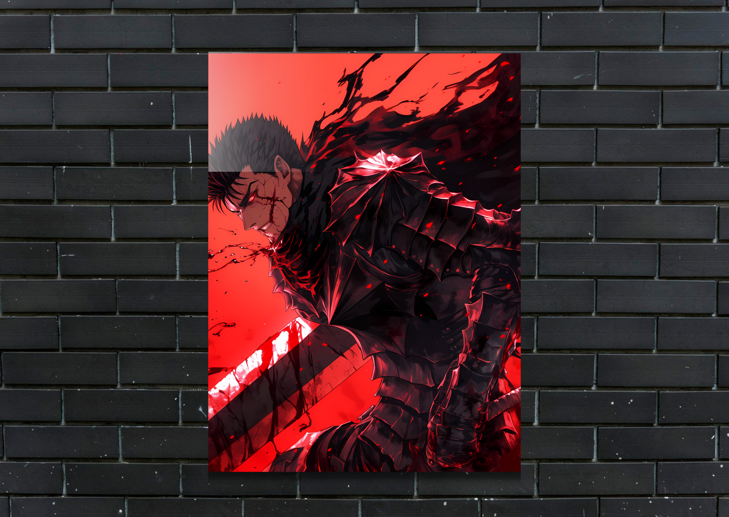 Beserk GUTS Metal Poster