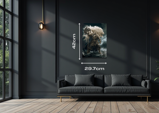 Elden RingGodfrey Metal Poster-Gaming Wall Decor