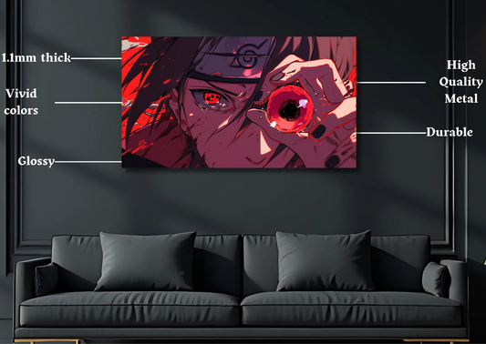 Naruto Itachi Eye Metal Poster-Anime Wall art