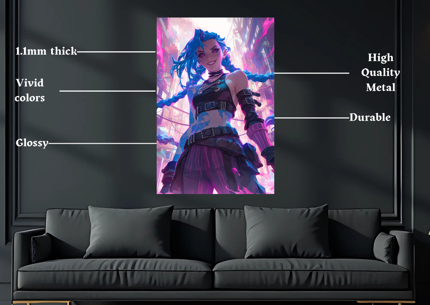 Arcane Jinxs Cyber Metal Poster-Gaming Wall Decor