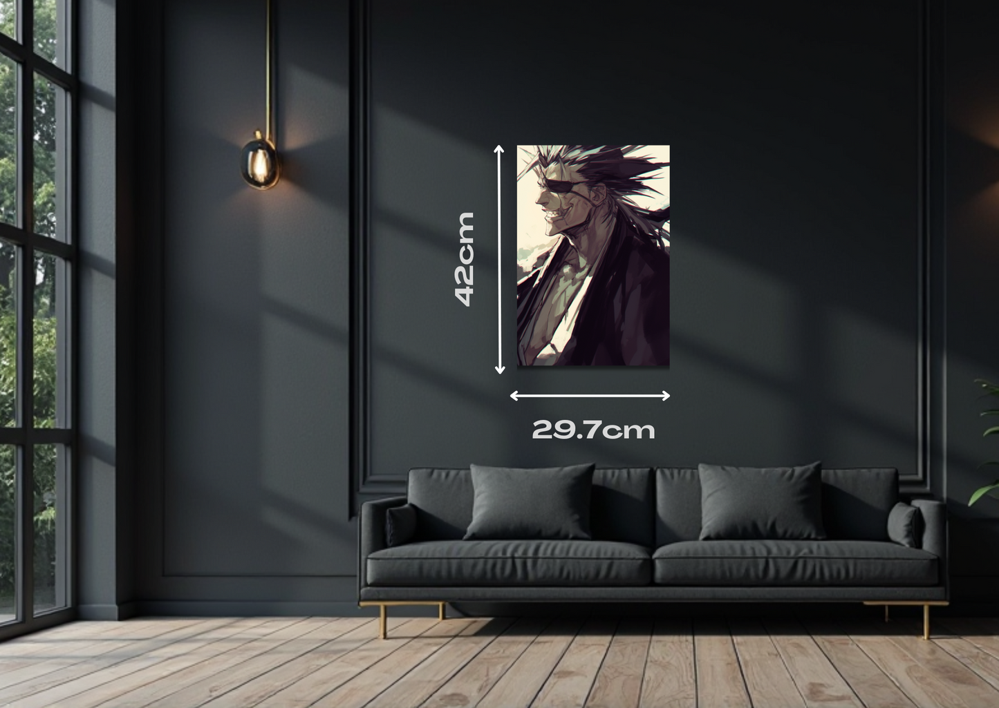Zaraki Kenpachi Metal Poster