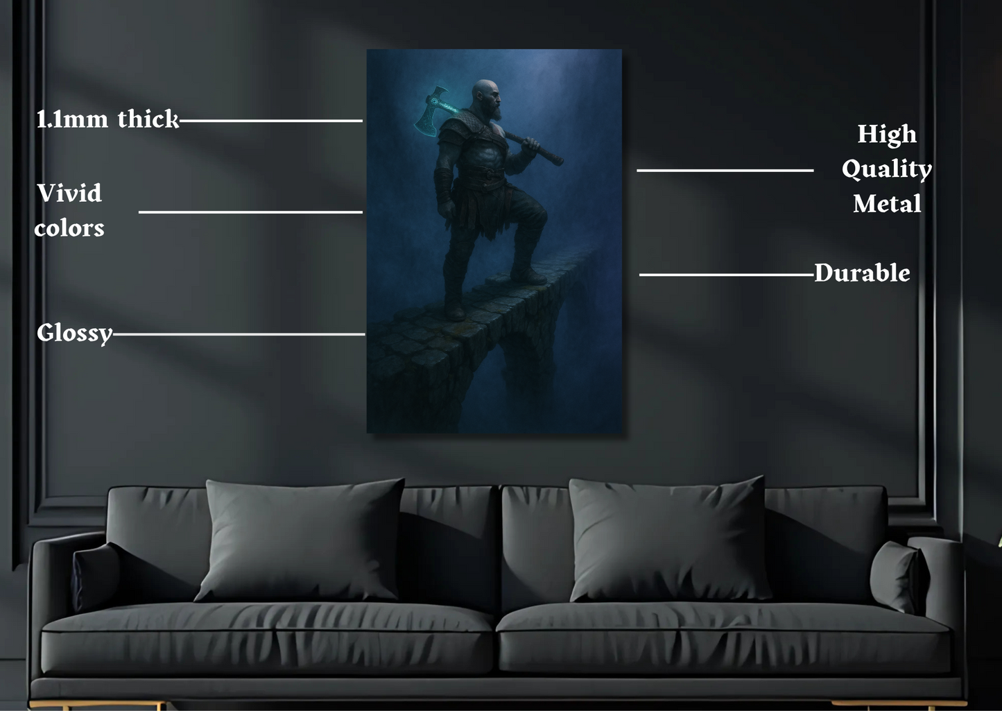 Kratos Metal Poster