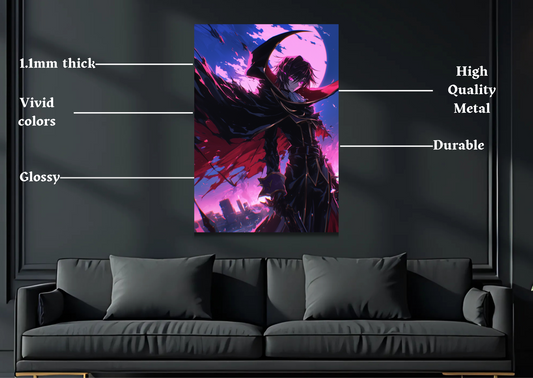 Cod geass Lelouch moon Metal Poster-Anime Wall Decor