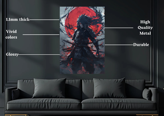 Naruto Madara Metal Poster-Anime Wall Decor