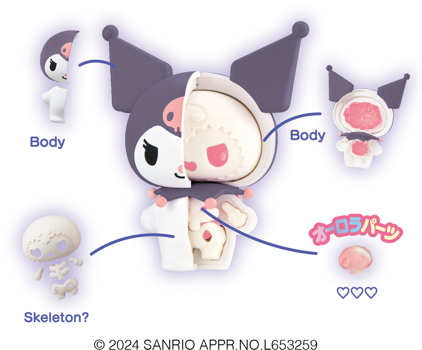 KAITAI Puzzle FANTASY Sanrio Characters Pure Pink Mix: 1Box (4pcs)