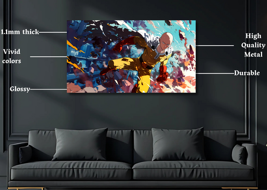 One Punch Metal Poster-Anime Wall Decor