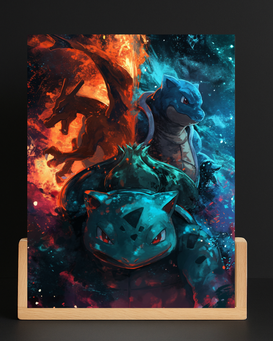 Pokemon Starter Acrylic LED Nightlight-Gaming Desk Decor