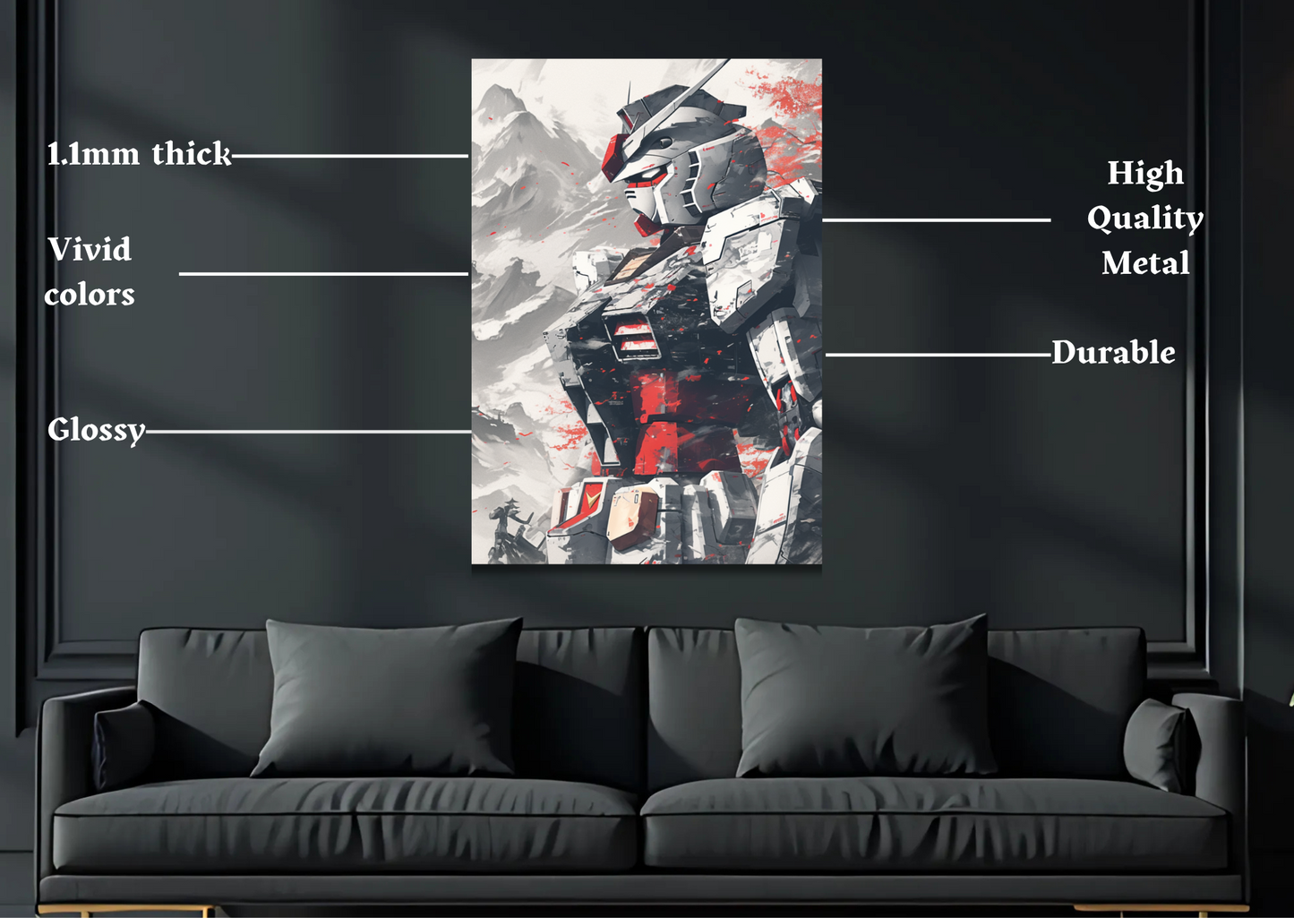 Gundam Rx Japanese Metal Poster