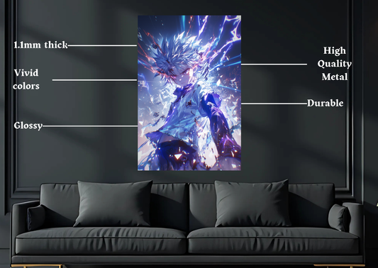 Hunter x Hunter Killua Metal Poster-Anime l Wall art