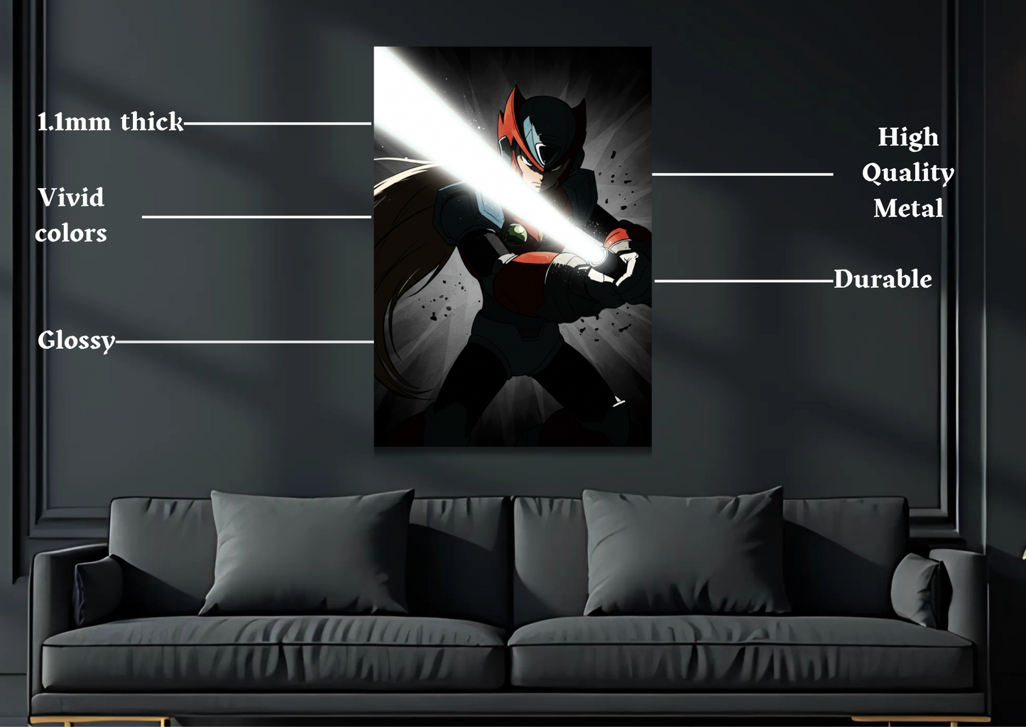 Megaman Zero Metal Poster