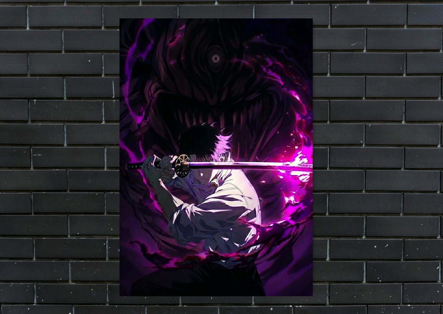 JJK Yuta Metal Poster-AnimeWall Decor