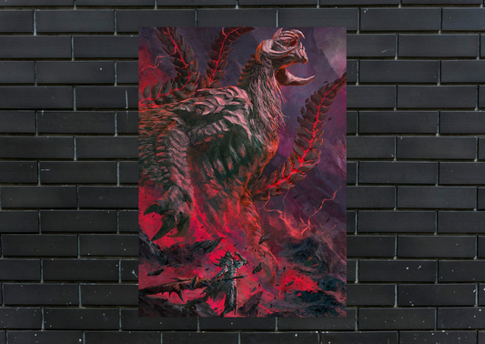Monster Hunter Arkveld Metal Poster-Gaming Wall Decor