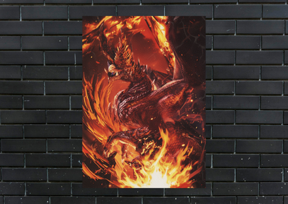 Monster Hunter Alatreon Metal Poster-Gaming Wall Decor