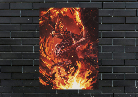 Monster Hunter Alatreon Metal Poster-Gaming Wall Decor