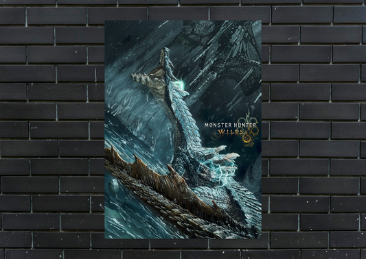 Monster Hunter Lagiacrus Metal Poster-Gaming Wall Decor