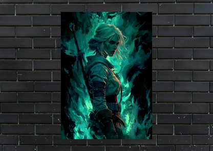 Witcher Ciri Metal Poster