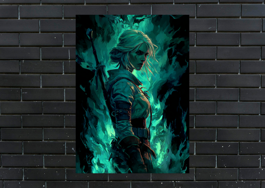 Witcher Ciri Metal Poster
