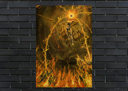 Elden Ring Midra Metal Poster-Gaming Wall Decor