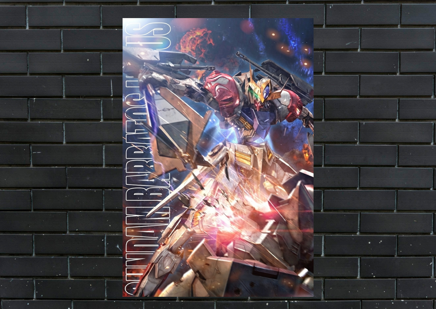 Gundam Barbatos Metal Poster-Anime Wall Decor