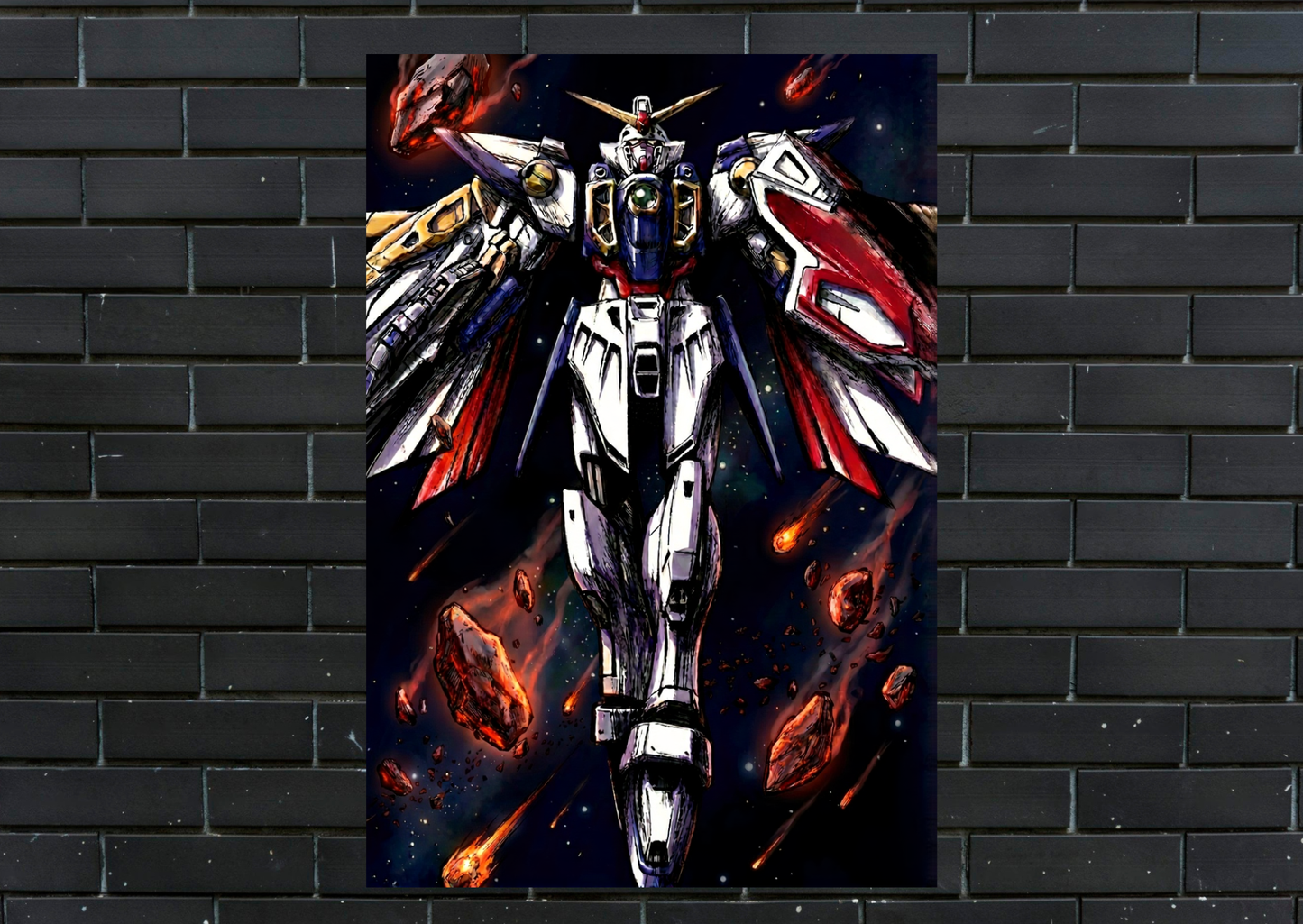 Gundam Wing Metal Poster-Anime Wall Decor
