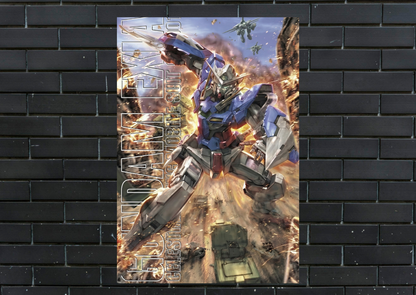 Gundam Exia Metal Poster-Anime Wall Decor
