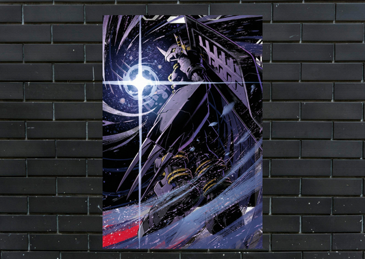Digimon Black WarGreymon Metal Poster-Anime Wall Decor