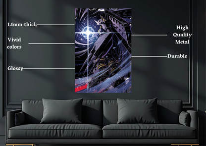 Digimon Black WarGreymon Metal Poster-Anime Wall Decor