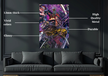 One Piece Captain Kid TCG Metal Poster-Anime Wall Decor