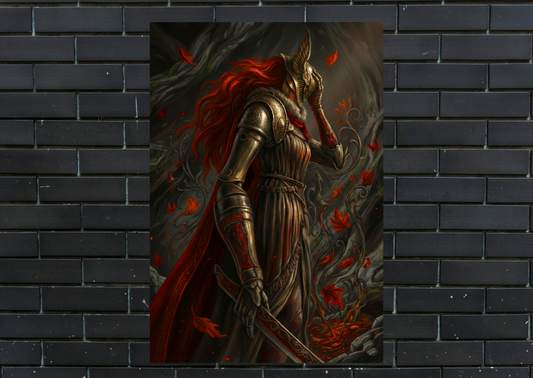 Elden Ring Malenia Metal Poster-Gaming l Wall art
