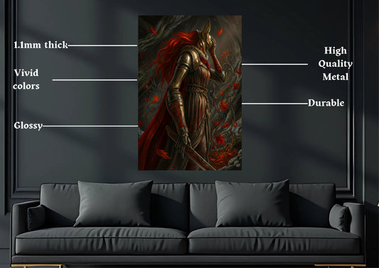 Elden Ring Malenia Metal Poster-Gaming l Wall art