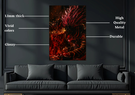 Elden Ring Malekith Metal Poster-Gaming l Wall art