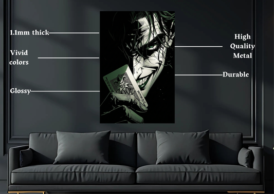 Joker Card Metal Poster-DC l Wall art