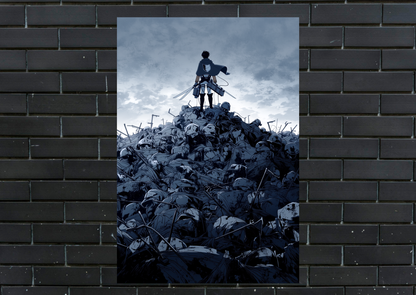 AOT Levi Metal Poster-Anime Wall Decor