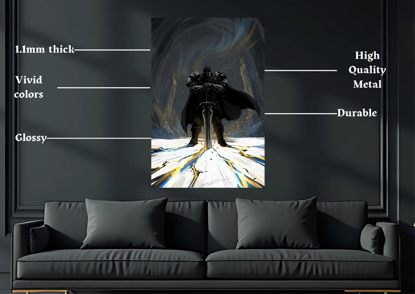 LoL Garen Metal Poster-Gaming Wall Decor