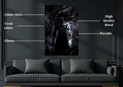 Bleach Final Getsuga Metal Poster-Anime Wall Decor