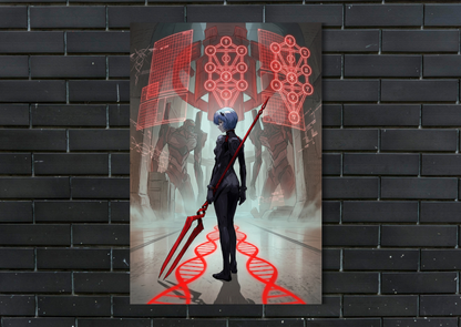 Evangellion Rei Metal Poster-Anime Wall Decor