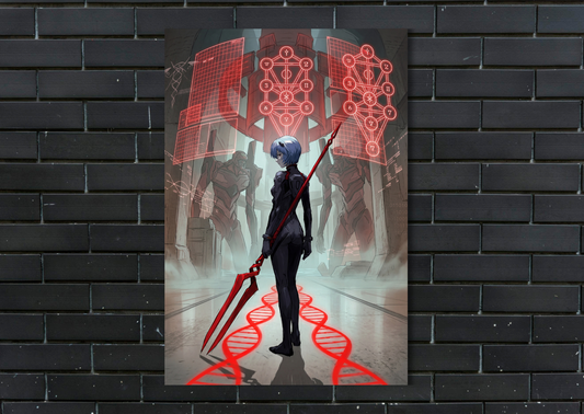 Evangellion Rei Metal Poster-Anime Wall Decor