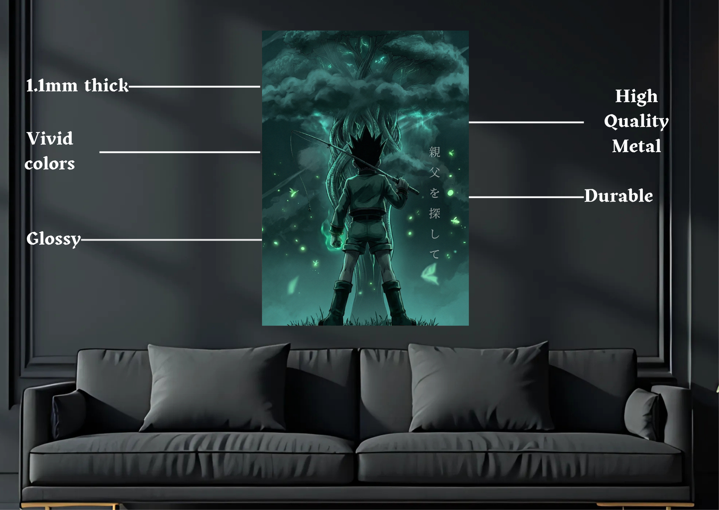 HxH Gon Metal Poster-Anime Wall Decor