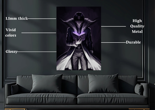 HxH Chrollo Metal Poster-Anime Wall Decor