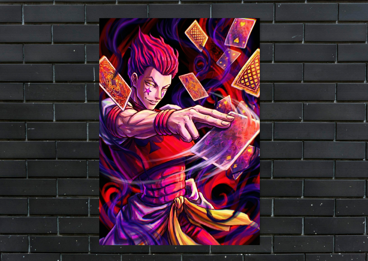 HxH Hisoka Metal Poster-Anime Wall Decor